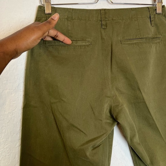 FRAME Green Le Tomboy Trouser Released Hem - Picture 6 of 11